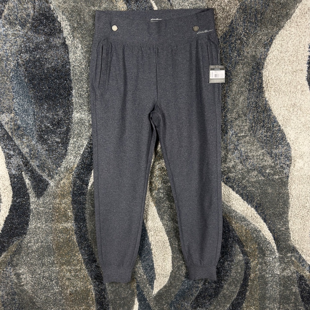 Eddie Bauer‎ WR Trail Tight Jogger Heather Grey High Rise Leggings NWT Women S